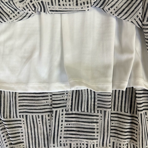 NWT Apt 9 maxi dress black and white size large - Picture 5 of 5